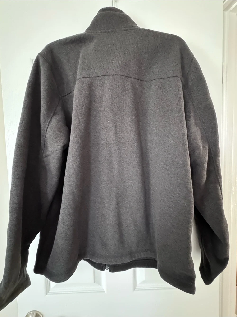 NWT The North Face Sweater Fleece Jacket XL Black Heather Full Zip Corporate